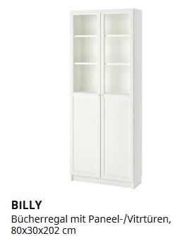 IKEA BILLY Regal 80x30x202